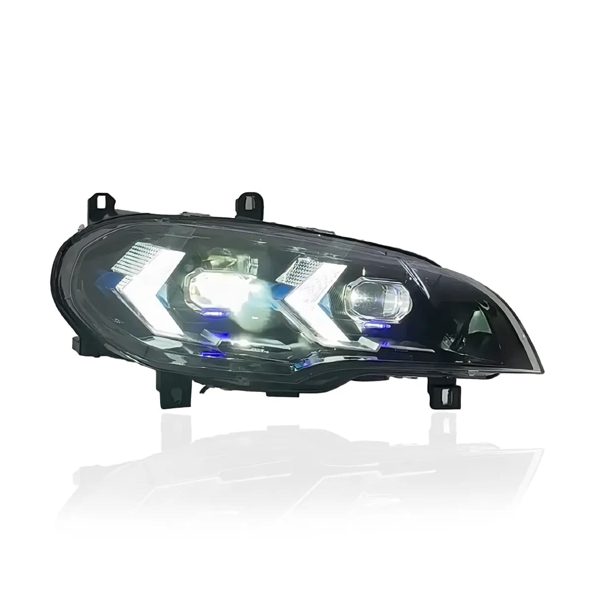 BMW X5 E70 & X5 M Voll-LED-Scheinwerfer mit Pfeil-Tagfahrlicht — Halogen, Xenon & adaptives Xenon...