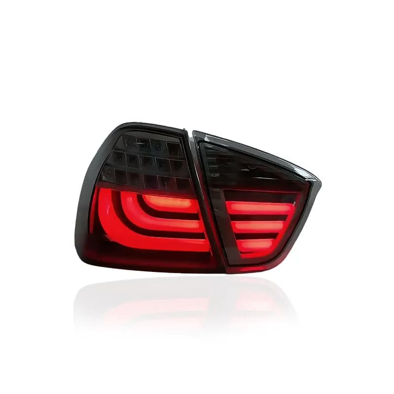 BMW E90 Pre-LCI to LCI Style LED Tail Lights (2005-2008) - Red