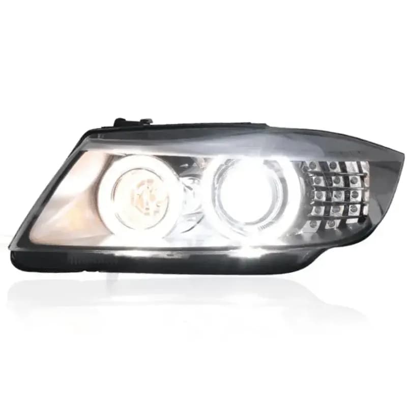 BMW 3 Series (E90) Angel Eyes Halo Projector Headlights — Pre-LCI & LCI (2005–2012)