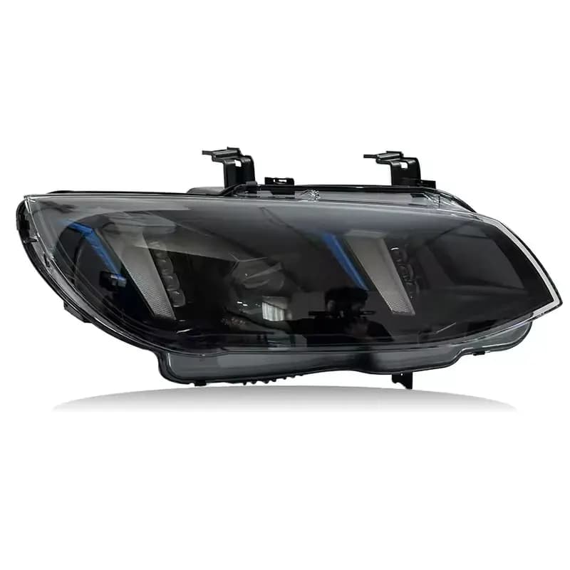 BMW E90 Aggressive Black Housing LED Headlights (Pre-LCI & LCI) 2005–2012 - White (LHD)