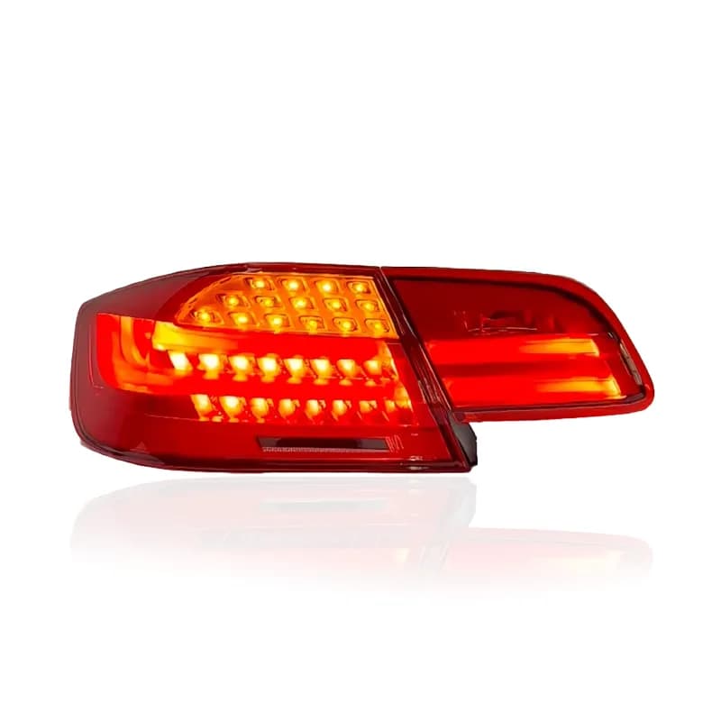 BMW E92 Coupe LCI Style LED Tail Lights (2007-2013) - Red