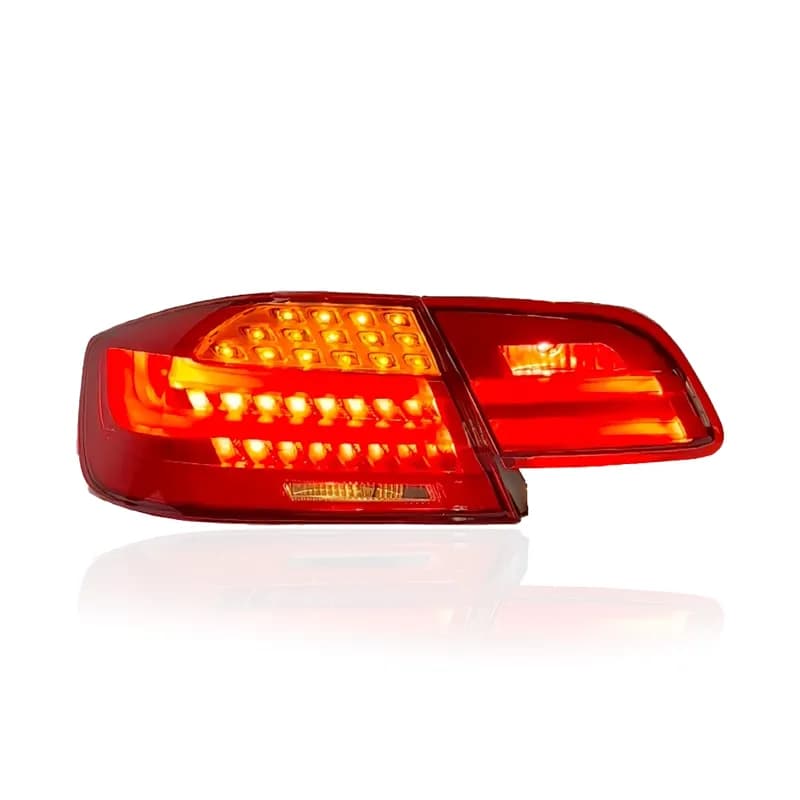 BMW E92 Coupe LCI Style LED Tail Lights (2007-2013) - Red