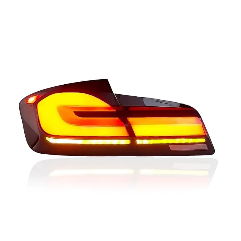 BMW F10 5 Series / M5 G30 LCI Style LED Tail Lights (2010-2017) - Red