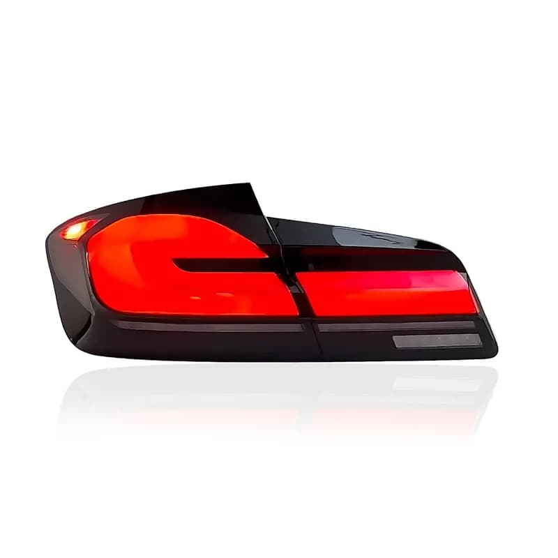 BMW F10 5 Series / M5 G30 LCI Style LED Tail Lights (2010-2017) - Red