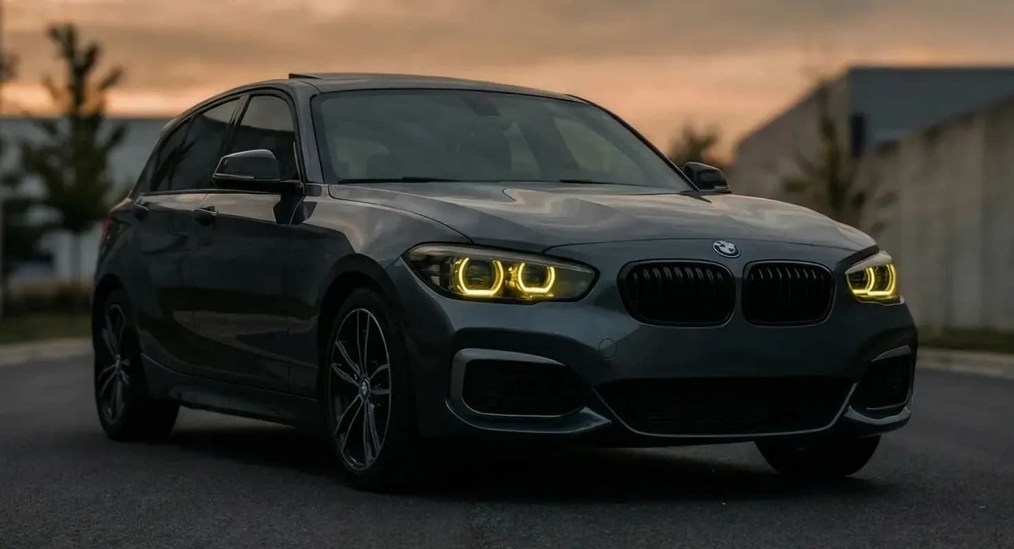 BMW 1 Series (F20/F21) OEM-Style Full LED Headlights — White/Yellow DRL — LCI 2015–2019 - White (...