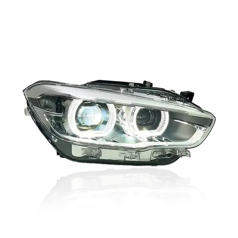 BMW 1 Series (F20/F21) OEM-Style Full LED Headlights — White/Yellow DRL — LCI 2015–2019 - White (...