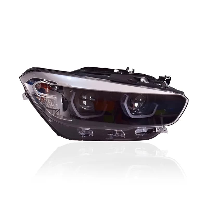 BMW 1 Series (F20/F21) Hex Halo LED Headlights — Halogen to LED Upgrade — LCI 2015–2019 (LHD)