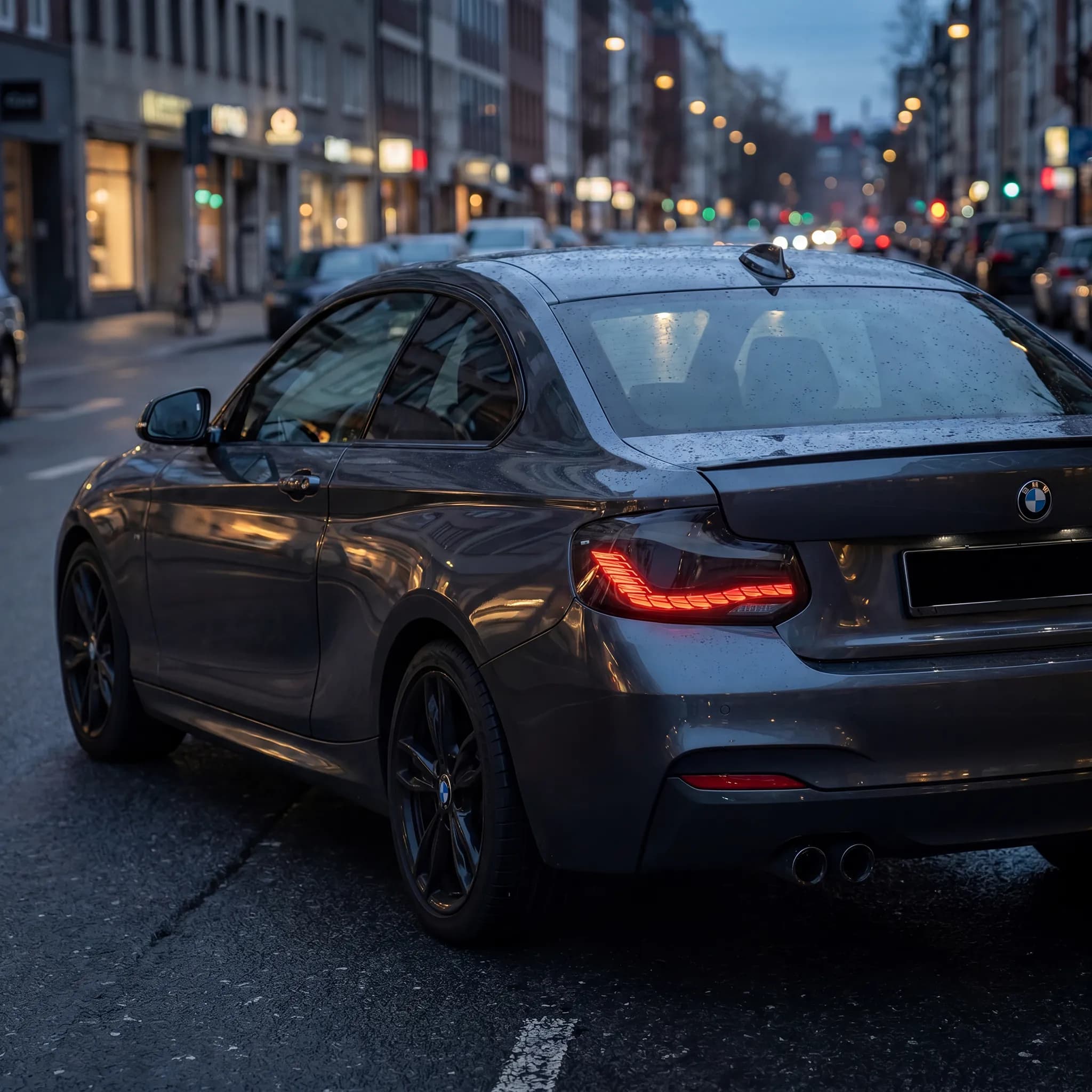 BMW 2 Series (F22/F23) & M2 GTS OLED-Style LED Tail Lights — Sequential Euro Amber — 2014–2021 - Red