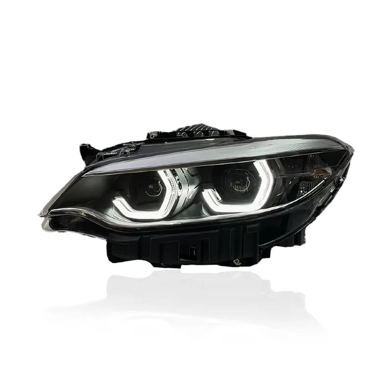 BMW 2 Series (F22/F23) & M2 Icon-Style Full LED Headlights — White/Yellow DRL — 2014–2021 - White...