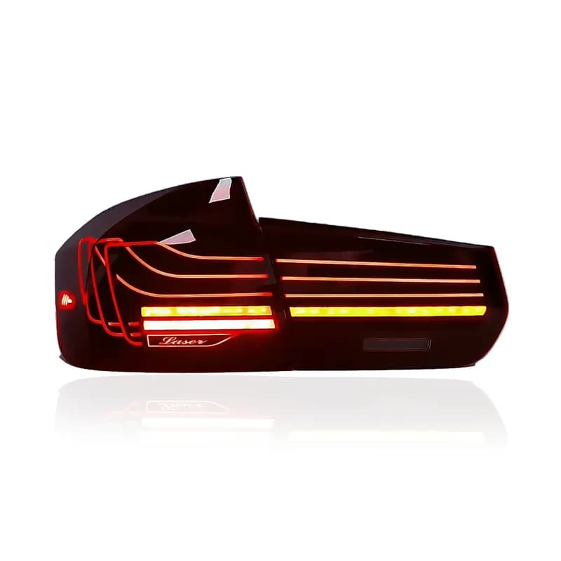 BMW F30 / F80 M3 Laser Style LED Tail Lights (2011-2019) - Red