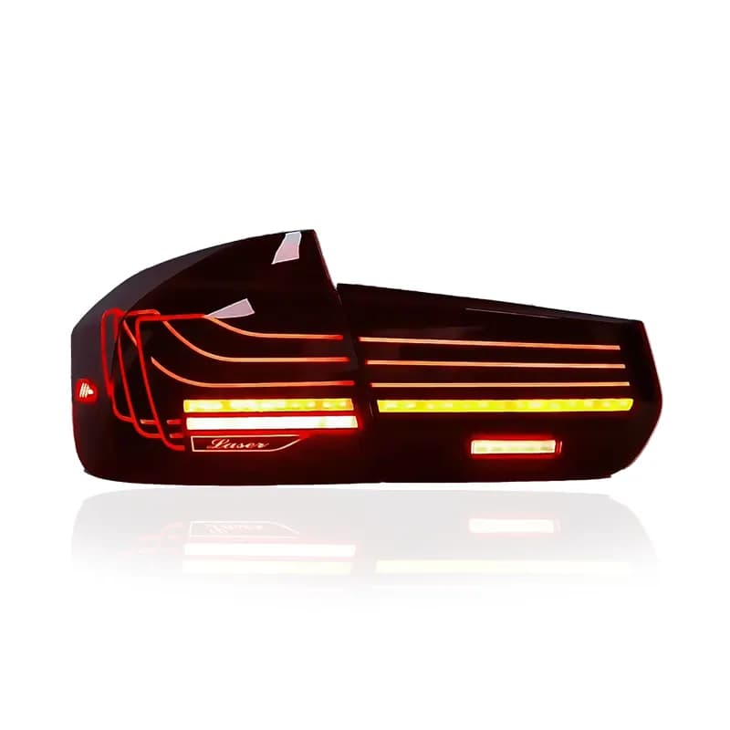 BMW F30 / F80 M3 Laser Style LED Tail Lights (2011-2019) - Red