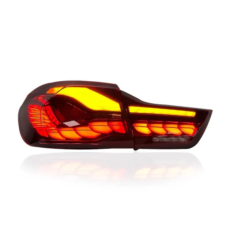 BMW 4. Sērijas F32/F36 un M4 F82 GTS OLED Stila LED Aizmugurējie Lukturi (2014-2020) - Red