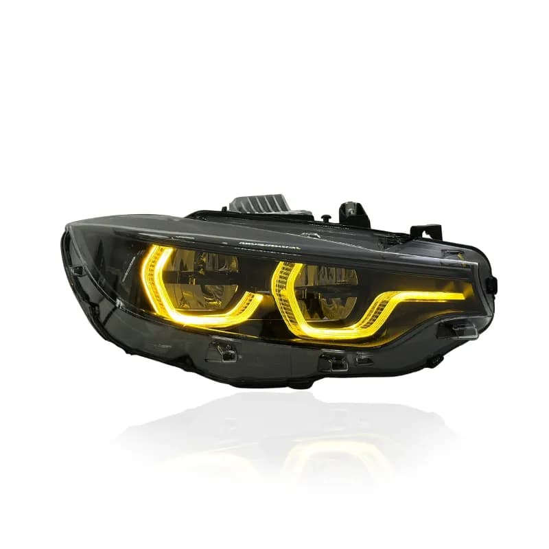 CSL Icon-Style LED Headlights — BMW 4 Series, M3 & M4 (F32/F80/F82) - White (LHD)