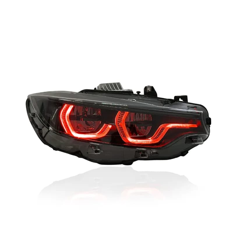 CSL Icon-Style LED Headlights — BMW 4 Series, M3 & M4 (F32/F80/F82) - White (LHD)