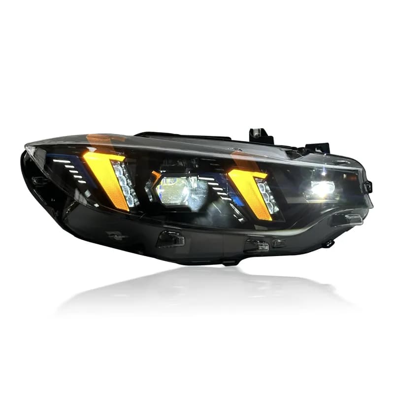 BMW (F32/F33/F36) & M3 (F80) / M4 (F82/F83) Arrow-DRL LED Headlights — Yellow/White DRL — 2013–20...