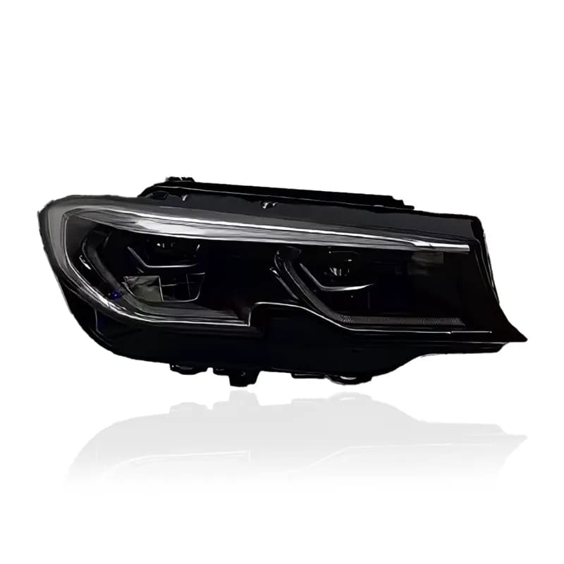 BMW G20/G21 Laser-Look LED Headlights — GTS/CSL Yellow/White DRL Upgrade — 2019–2022 - White (LHD)