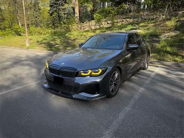 BMW G20/G21 LED Headlights — G80 M3-Style — CSL Yellow/White DRL — 2019–2022 - White (LHD)