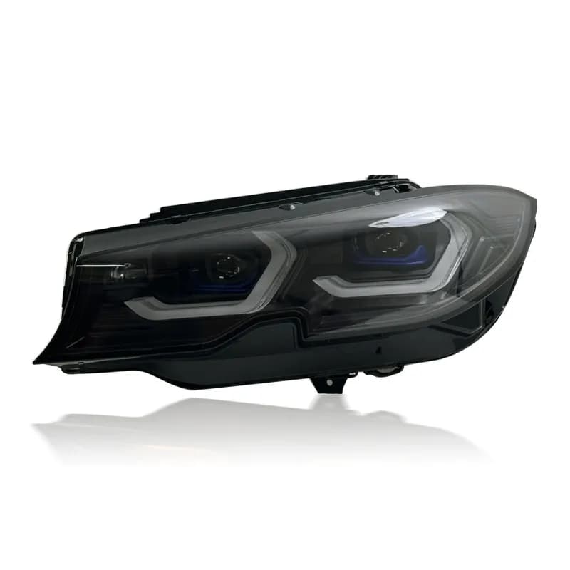 BMW G20/G21 LED Headlights — G80 M3-Style — CSL Yellow/White DRL — 2019–2022 - White (LHD)