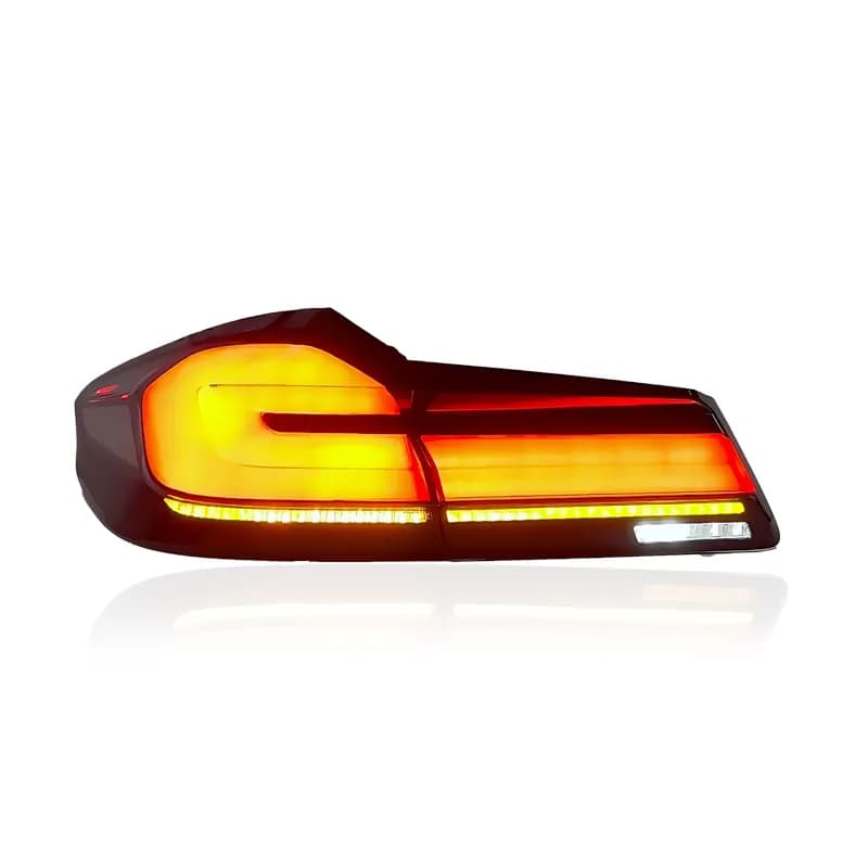 BMW G30 5 Series / F90 M5 LCI Style LED Tail Lights (2017-2023) - Red