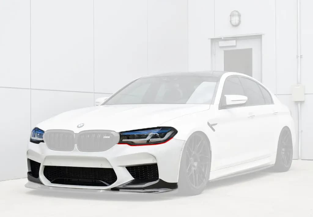 BMW 5 Series (G30) Laser-Look Headlights — LCI Style — CSL Yellow/White DRL — Pre-LCI & LCI 2018–...