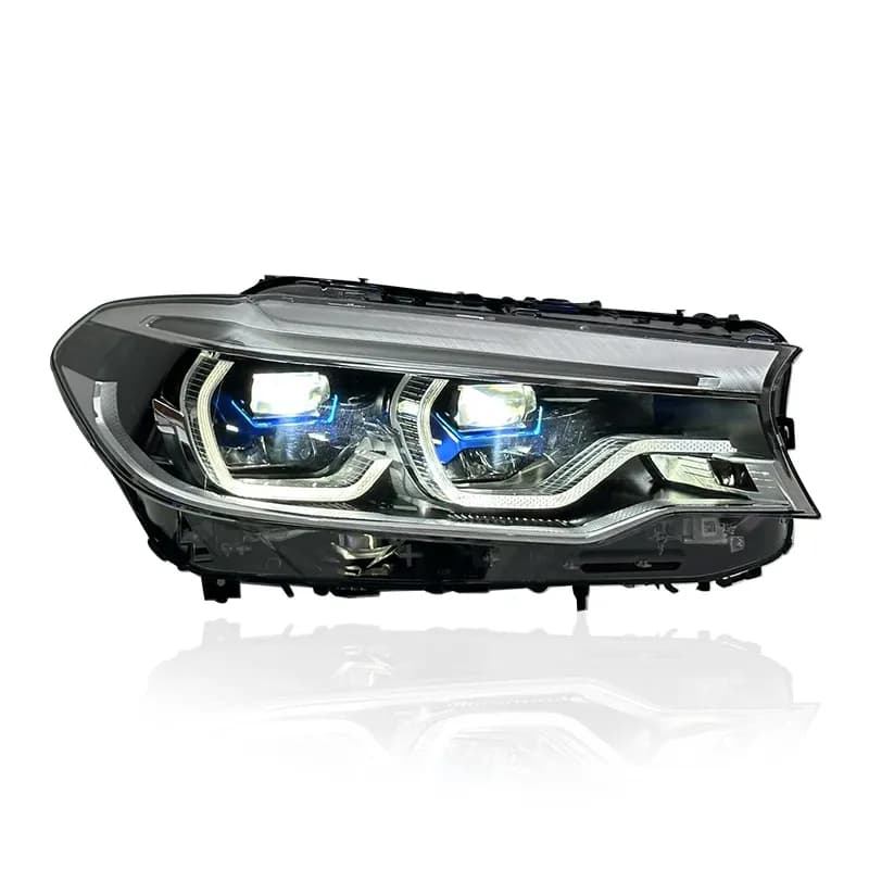 BMW G30 Pre-LCI LED Headlights - Switchable CSL Yellow DRLs (2017-2020) - White (LHD)