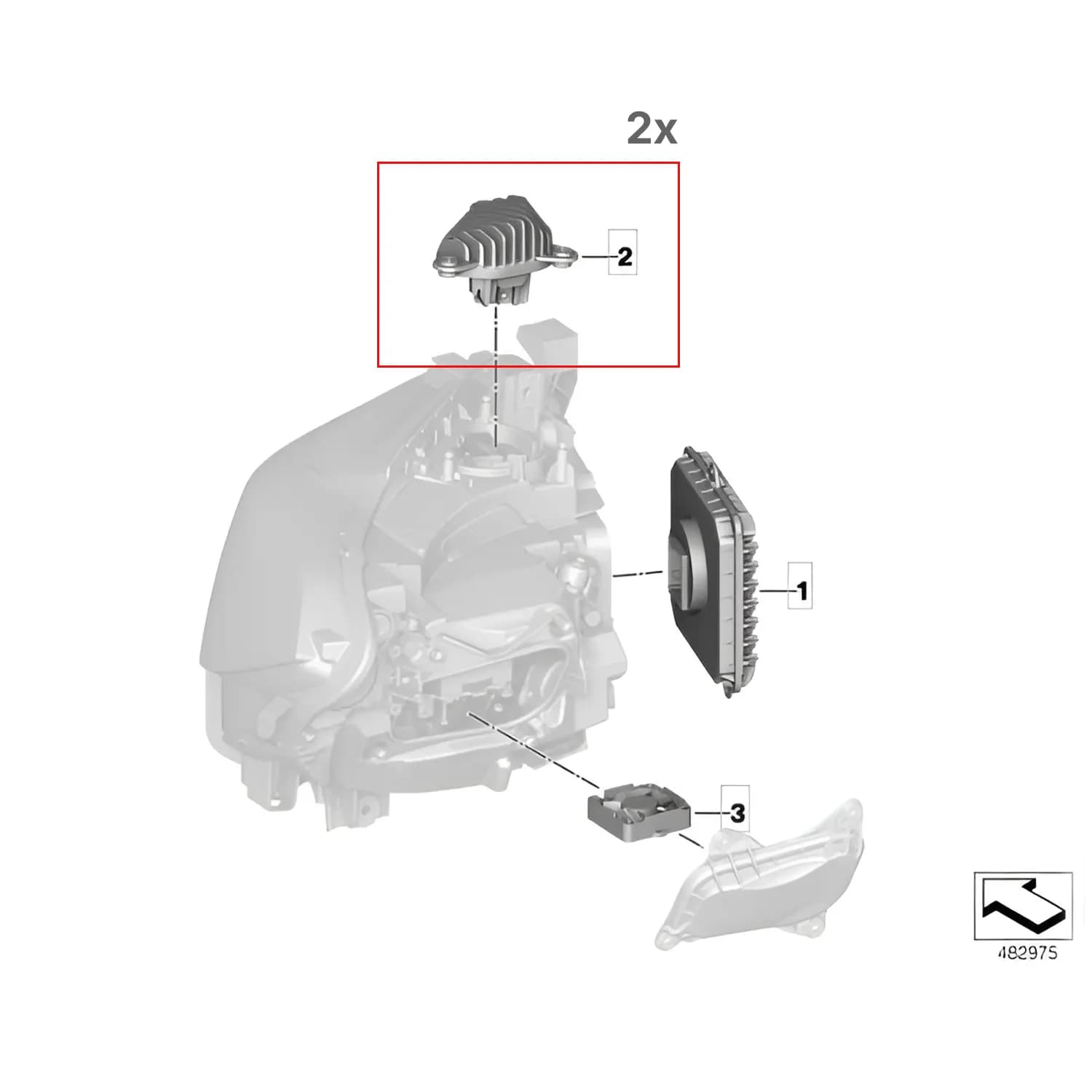 CSL White/Yellow Switchable DRL Modules — BMW F22/F23 2 Series & F87 M2 (LCI LED)