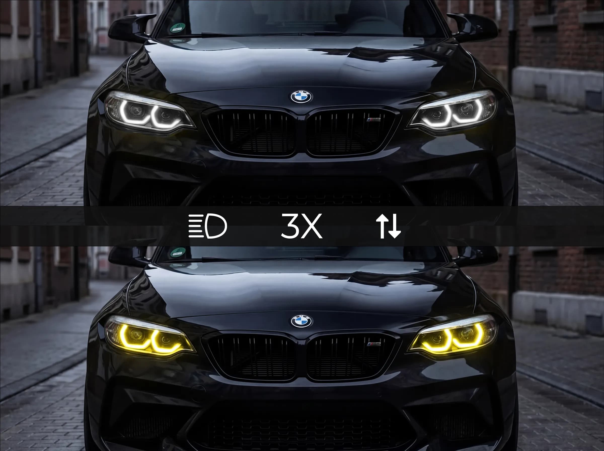 CSL Tagfahrlicht-Module (Weiß/Gelb Umschaltbar) — BMW 2er F22/F23 & M2 F87 (LCI LED)