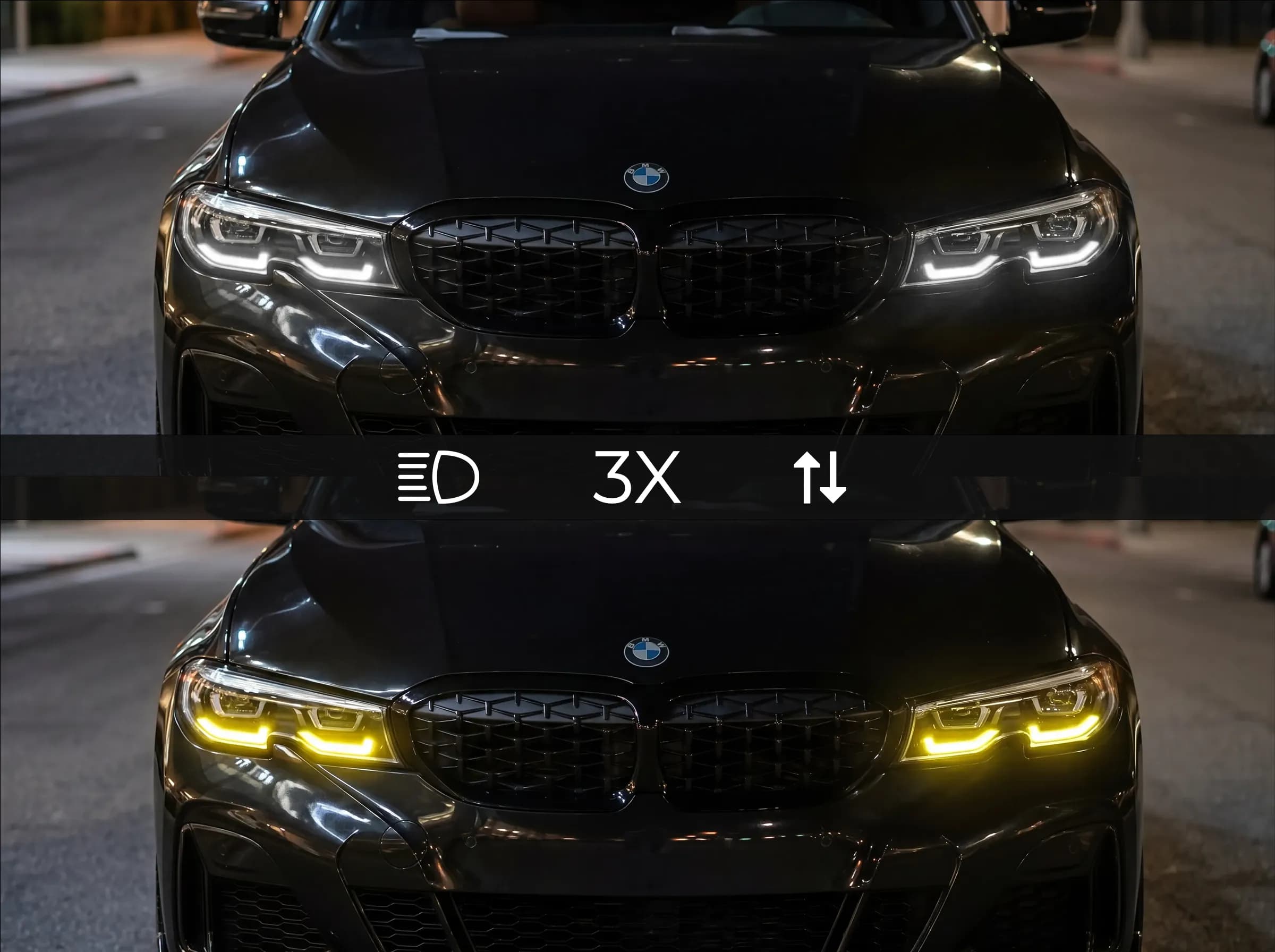 CSL White/Yellow Switchable DRL Modules — BMW G20/G21 3 Series (Adaptive LED)