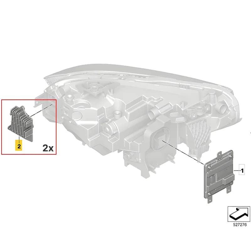 Pārslēdzami balti/dzelteni dienas gaitas lukturu moduļi BMW 2. sērijas G42 un M2 G87 lukturiem — ...