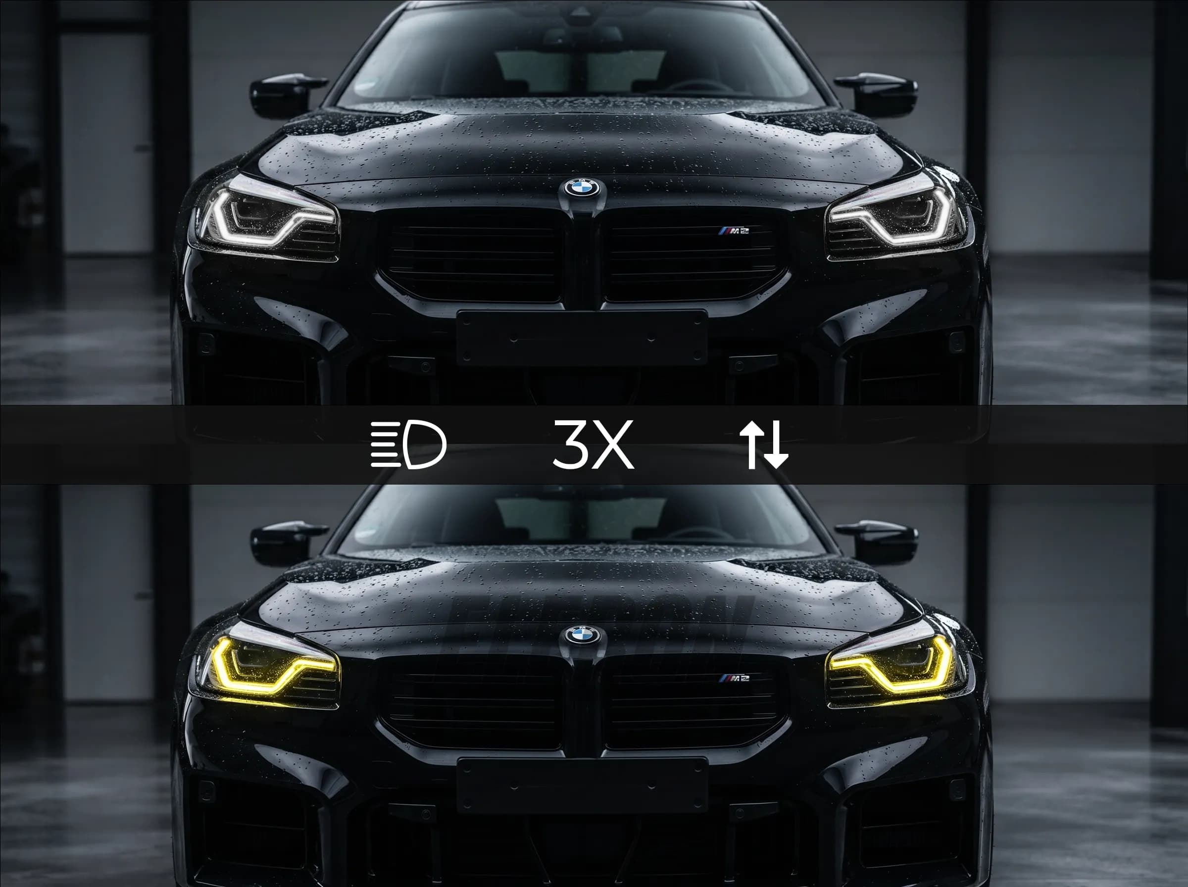 Pārslēdzami balti/dzelteni dienas gaitas lukturu moduļi BMW 2. sērijas G42 un M2 G87 lukturiem — ...