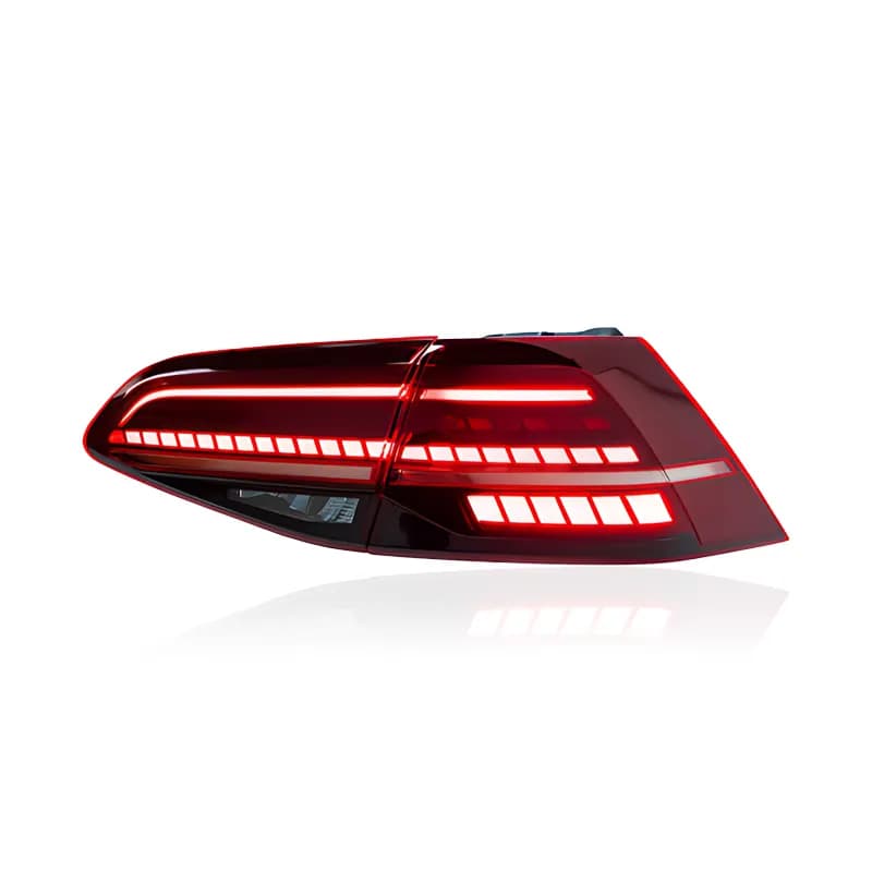 VW Golf Mk7 & Mk7.5 GTI/R-Style LED Tail Lights — Mk7.5 Facelift Look — Sequential — 2013–2020
