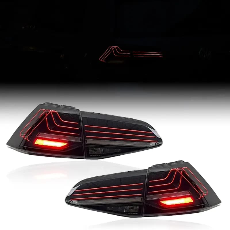 VW Golf Mk7 & Mk7.5 CSL Laser-Style LED Tail Lights — Sequential — 2013–2020