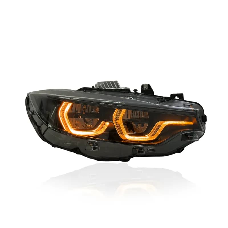 CSL Icon-Style LED Headlights — BMW 4 Series, M3 & M4 (F32/F80/F82) - White (LHD)