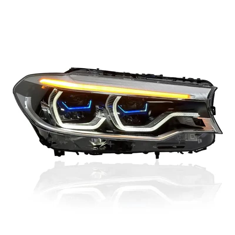 BMW G30 Pre-LCI LED Headlights - Switchable CSL Yellow DRLs (2017-2020) (LHD)