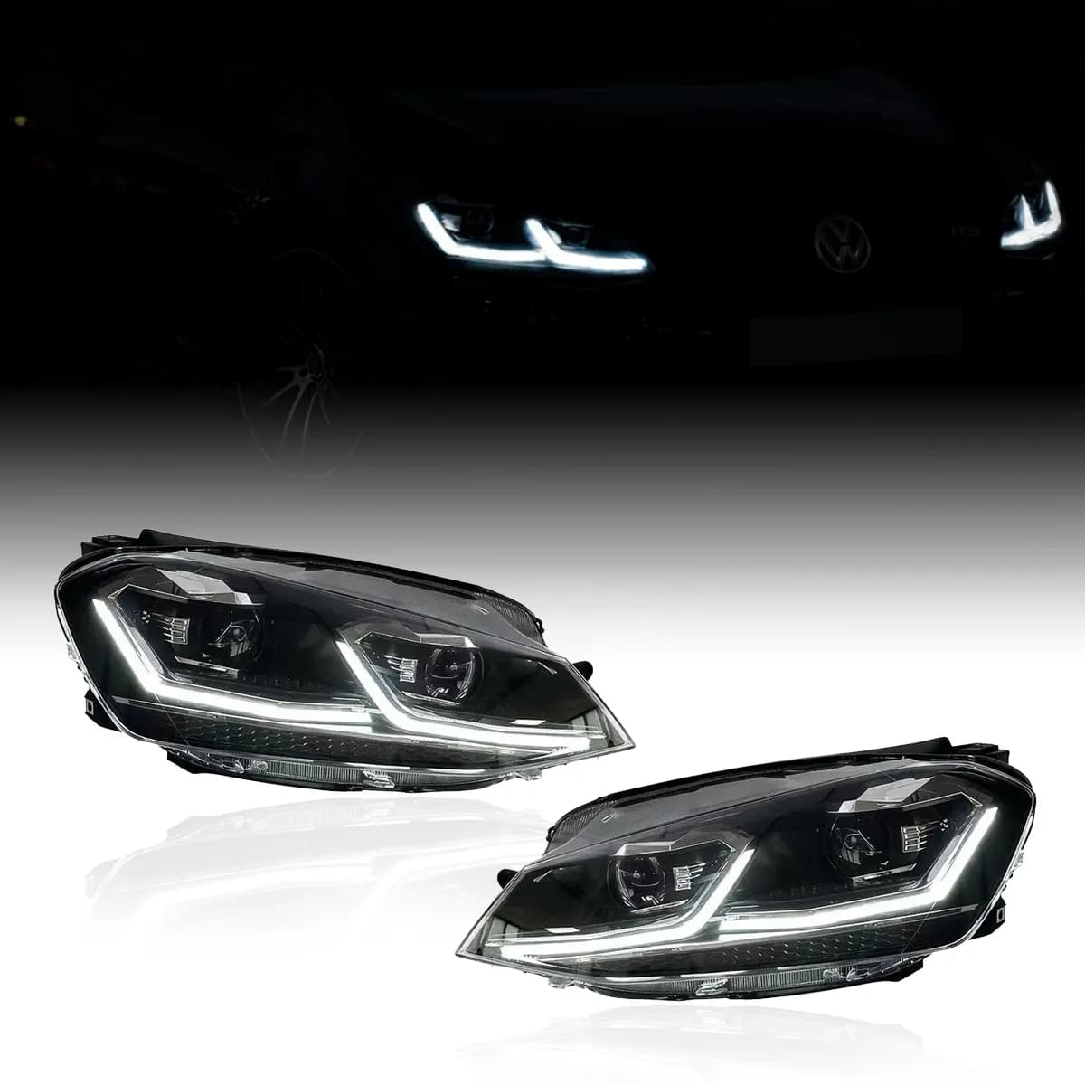 Faros Full LED VW Golf Mk7 / Mk7.5 — Estilo Mk7.5 GTI (2012-2021)