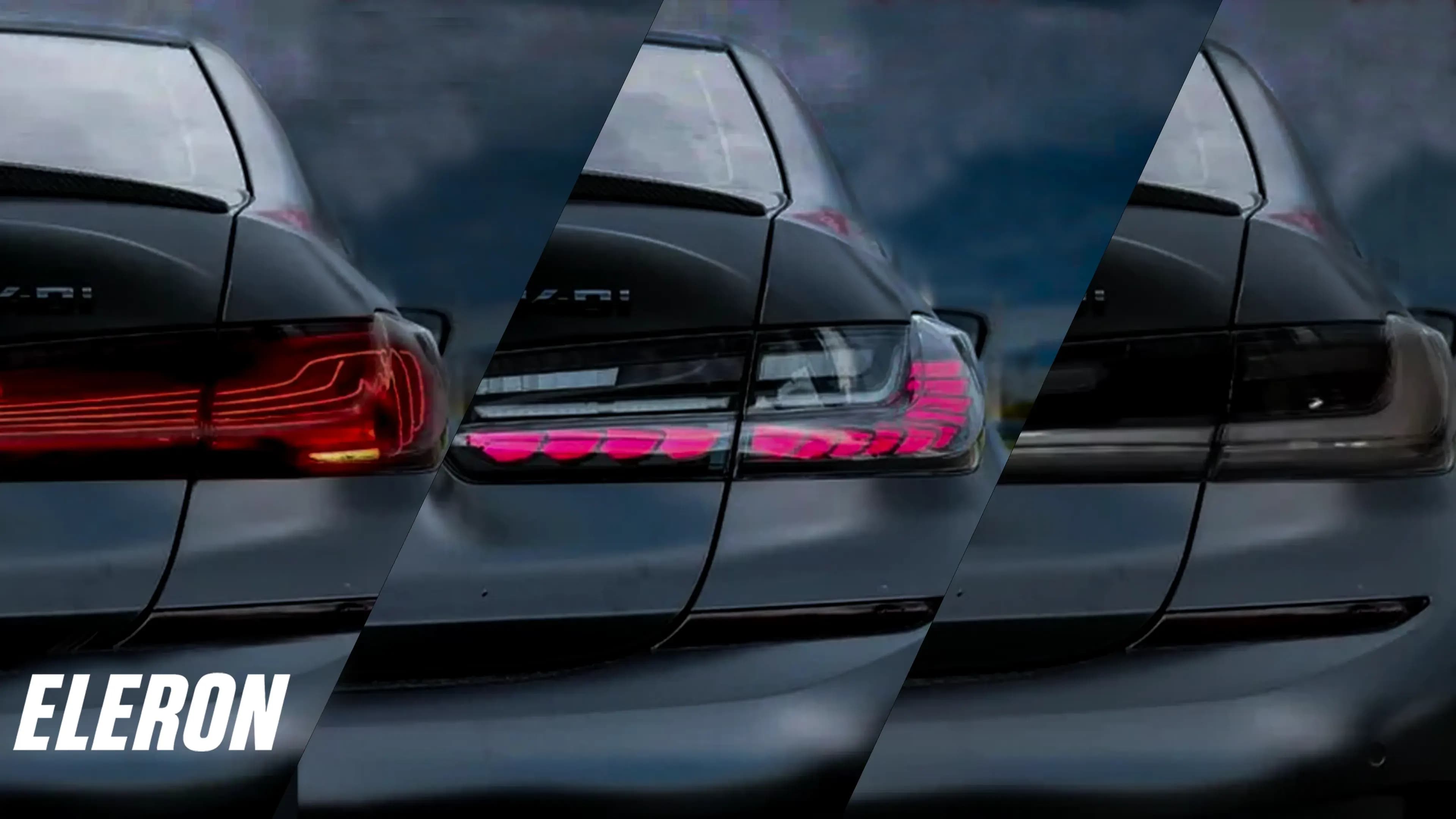 Feux arrière Eleron BMW G20 • M3 G80 — styles GTS OLED, CSL et Clair