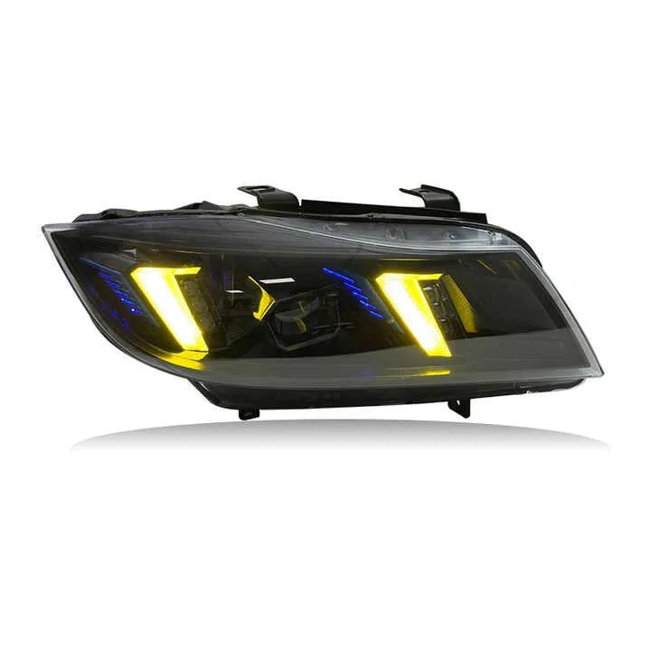 BMW E90 Aggressive Black Housing LED Headlights (Pre-LCI & LCI) 2005–2012 thumbnail 2