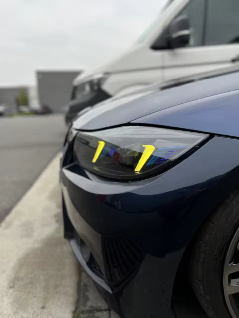 BMW E90 Aggressive Black Housing LED Headlights (Pre-LCI & LCI) 2005–2012 thumbnail 3