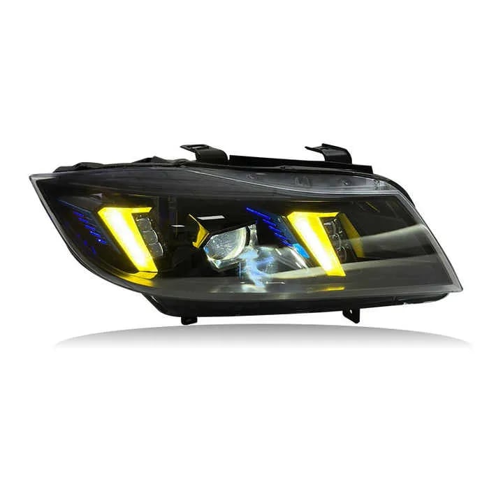 BMW E90 Aggressive Black Housing LED Headlights (Pre-LCI & LCI) 2005–2012 thumbnail 5