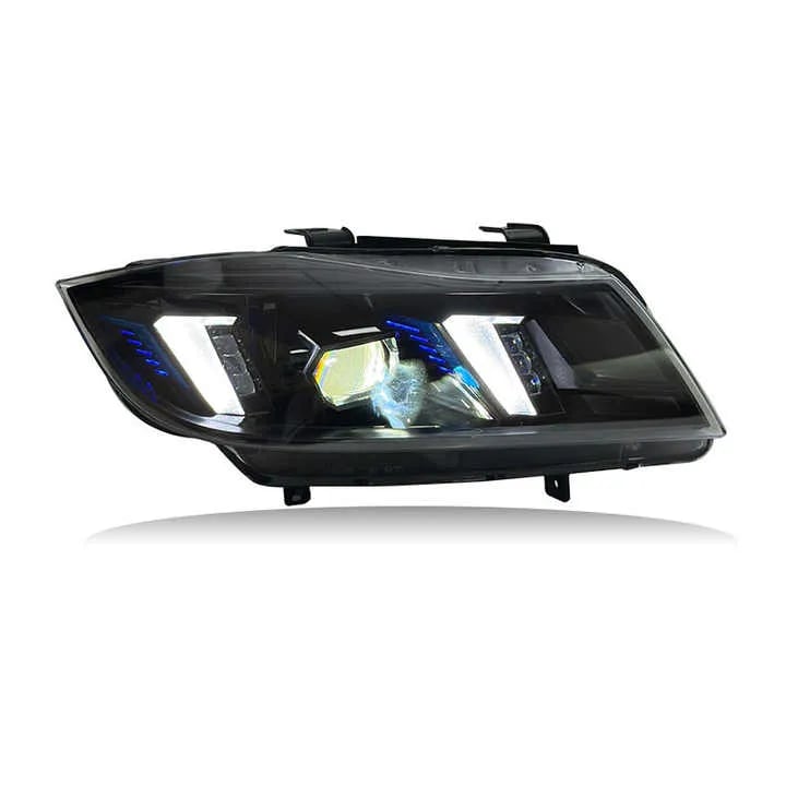 BMW E90 Aggressive Black Housing LED Headlights (Pre-LCI & LCI) 2005–2012 thumbnail 4