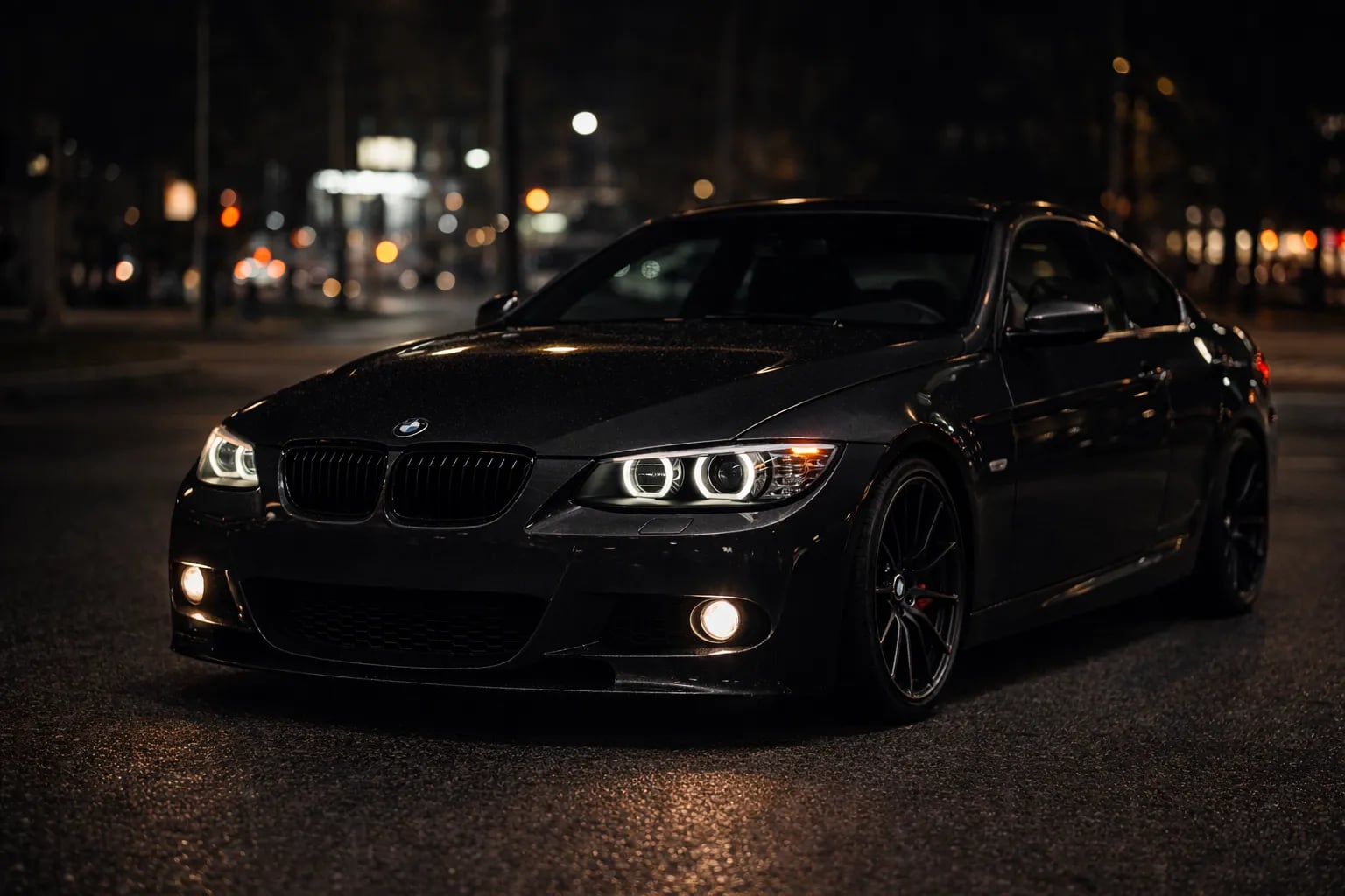 BMW 3 Series Coupe (E92) & M3 Angel Eyes Halo LED Projector Headlights — Pre-LCI & LCI (2007–2013) thumbnail 5