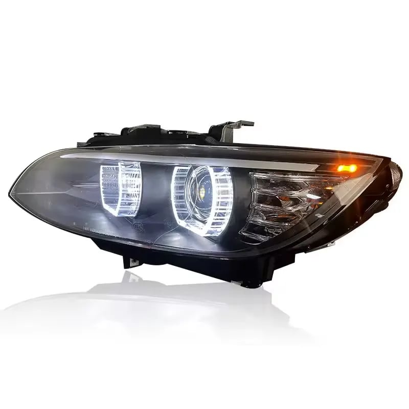 BMW 3 Series Coupe (E92) & M3 Angel Eyes Halo LED Projector Headlights — Pre-LCI & LCI (2007–2013) thumbnail 4