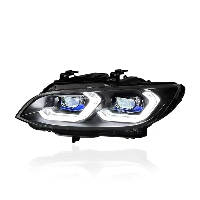 Faros LED de Doble Proyector para BMW E92/E93 & M3 — DRL Conmutable Blanco/Amarillo — Pre-LCI y LCI (2007–2013) thumbnail 4