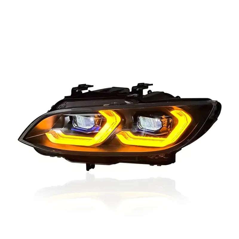Faros LED de Doble Proyector para BMW E92/E93 & M3 — DRL Conmutable Blanco/Amarillo — Pre-LCI y LCI (2007–2013) thumbnail 6