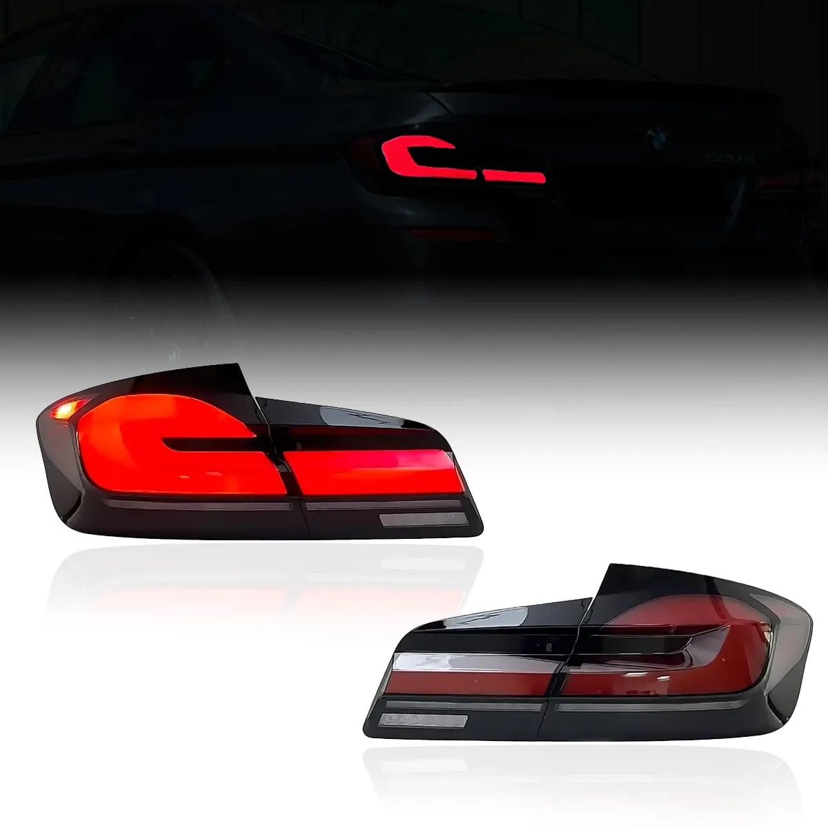 BMW F10 5 Series / M5 G30 LCI Style LED Tail Lights (2010-2017)