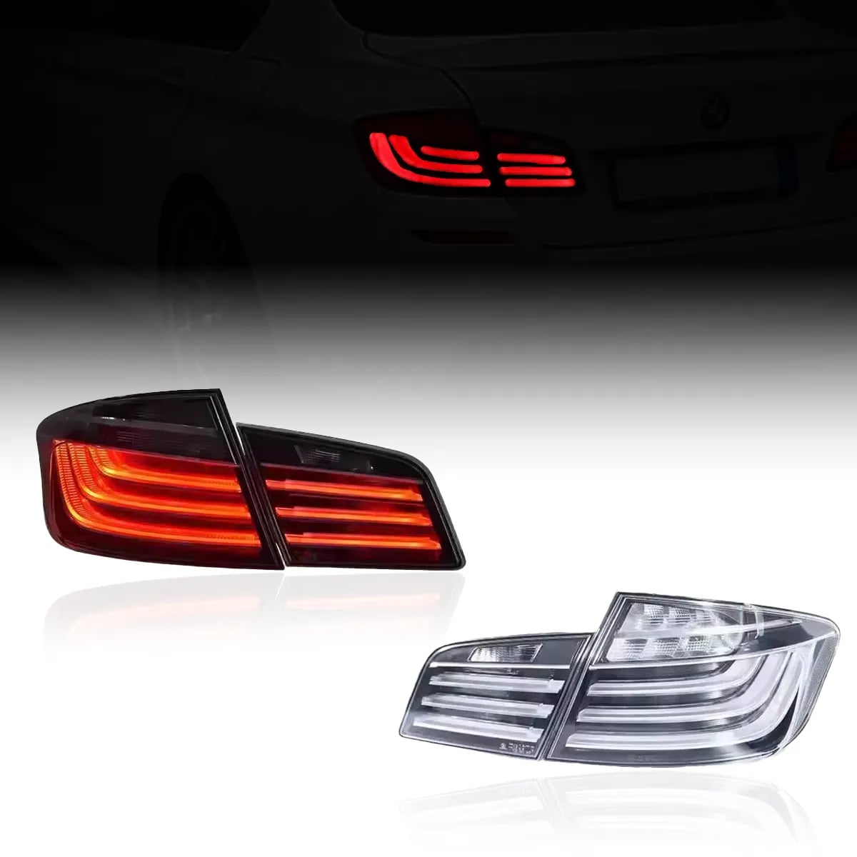 BMW F10 5 Series & M5 LCI Style LED Tail Lights (2010-2017)