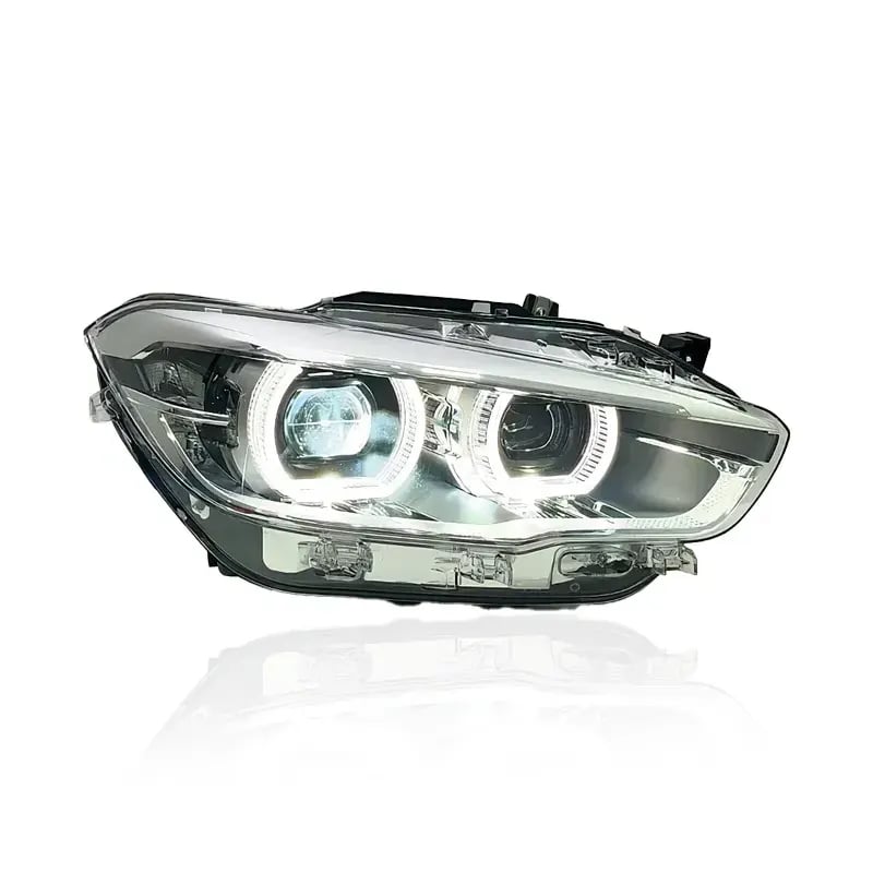 BMW 1 Series (F20/F21) OEM-Style Full LED Headlights — White/Yellow DRL — LCI 2015–2019 thumbnail 6