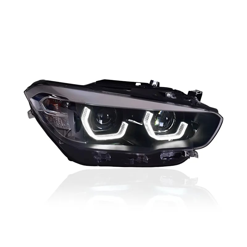 BMW 1 Series (F20/F21) Hex Halo LED Headlights — Halogen to LED Upgrade — LCI 2015–2019