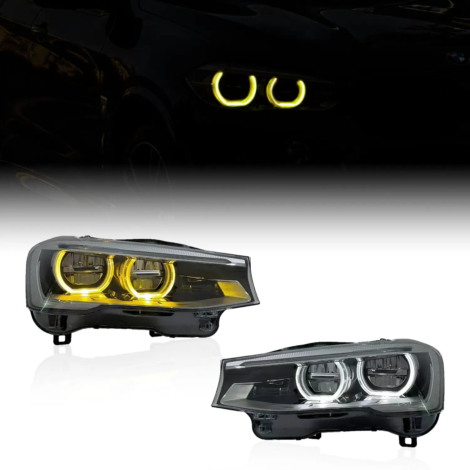 Icon stila LED priekšējie lukturi — BMW X3 F25 un X4 F26 (2010–2018) thumbnail 4