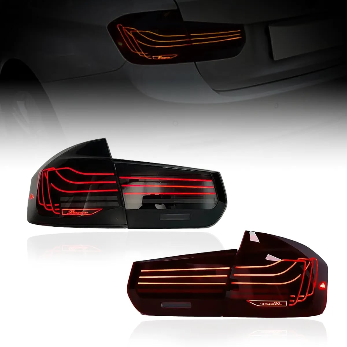 BMW F30 / F80 M3 Laser Style LED Tail Lights (2011-2019)
